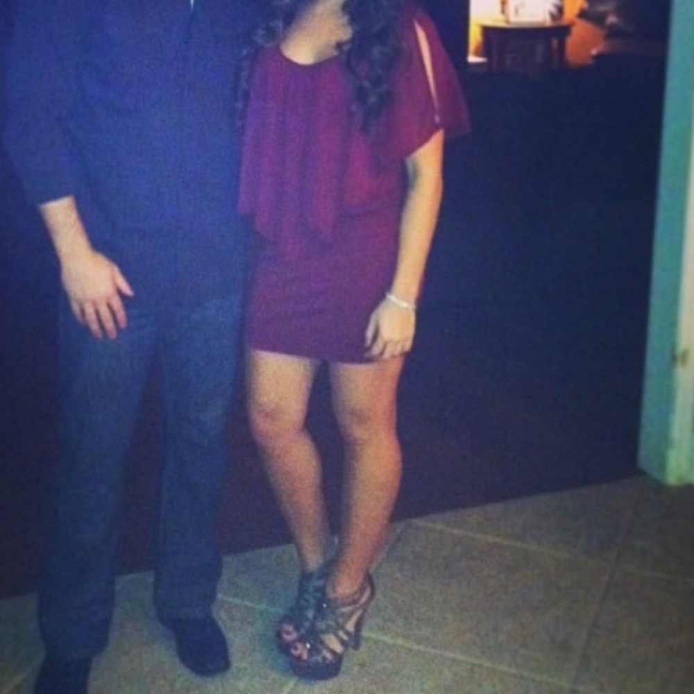 Burgundy Dress